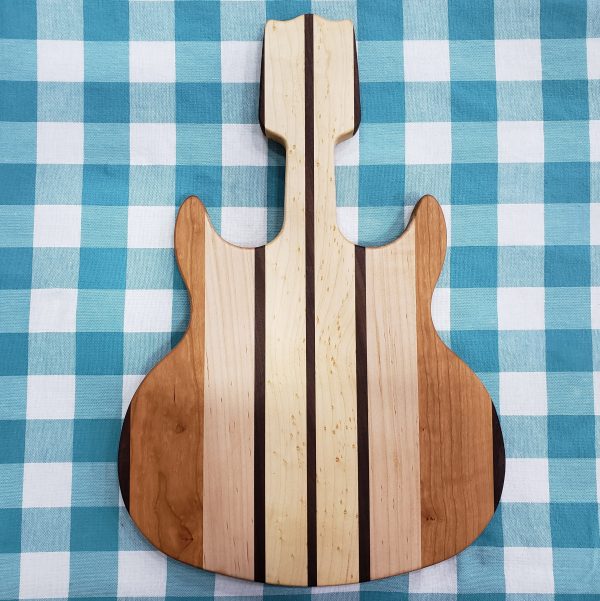 Multi-wood Guitar Serving/Cutting Board