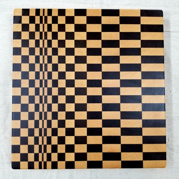 3D Illusions Maple & Walnut End-Grain Cutting Board (WWM3DA1213)