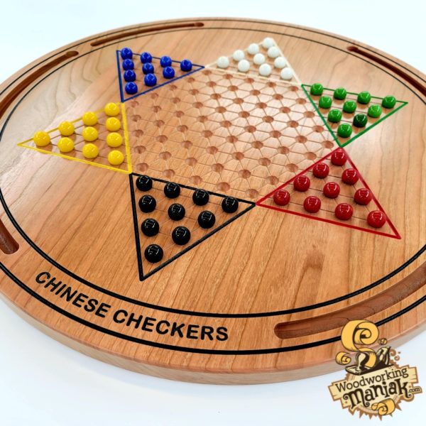 20in Hanging Chinese Checker Board - Image 3