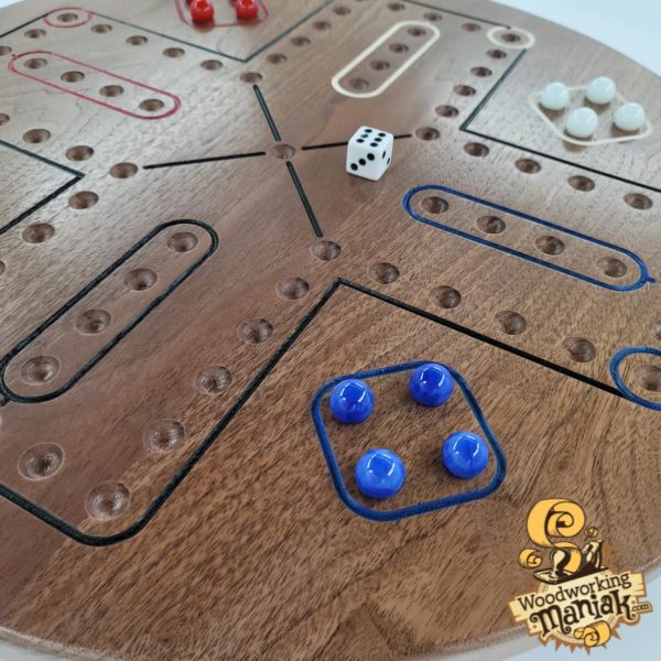 18" 4 Player Wahoo/Aggravation Game Board - Image 8